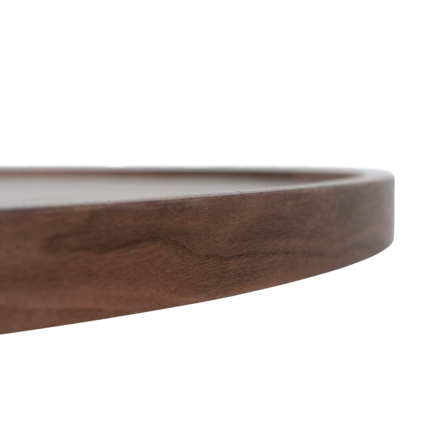 CCF10939-CN 1.1m Wooden Round Coffee Table - Walnut