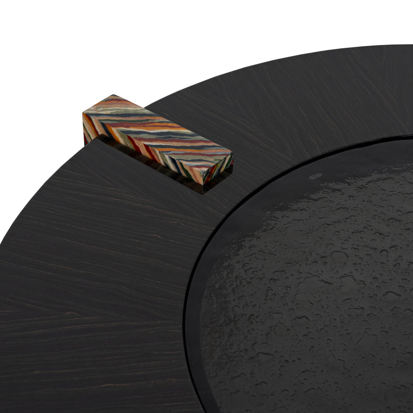 CCF12100-NY 93cm Round Coffee Table - Black