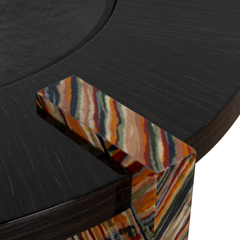 CCF12100-NY 93cm Round Coffee Table - Black