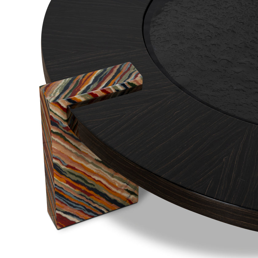 CCF12100-NY 93cm Round Coffee Table - Black