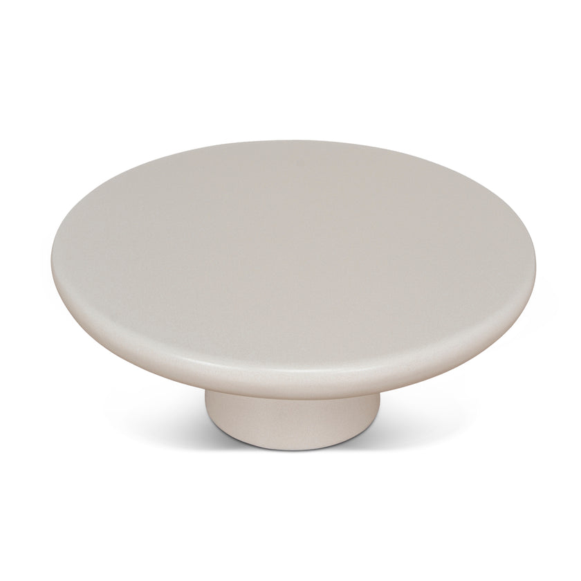 CCF12104-NY 80cm Round Coffee Table - Ivory Beige