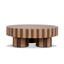 CCF12116-CN 1m Round Coffee Table - Two Tone Natural