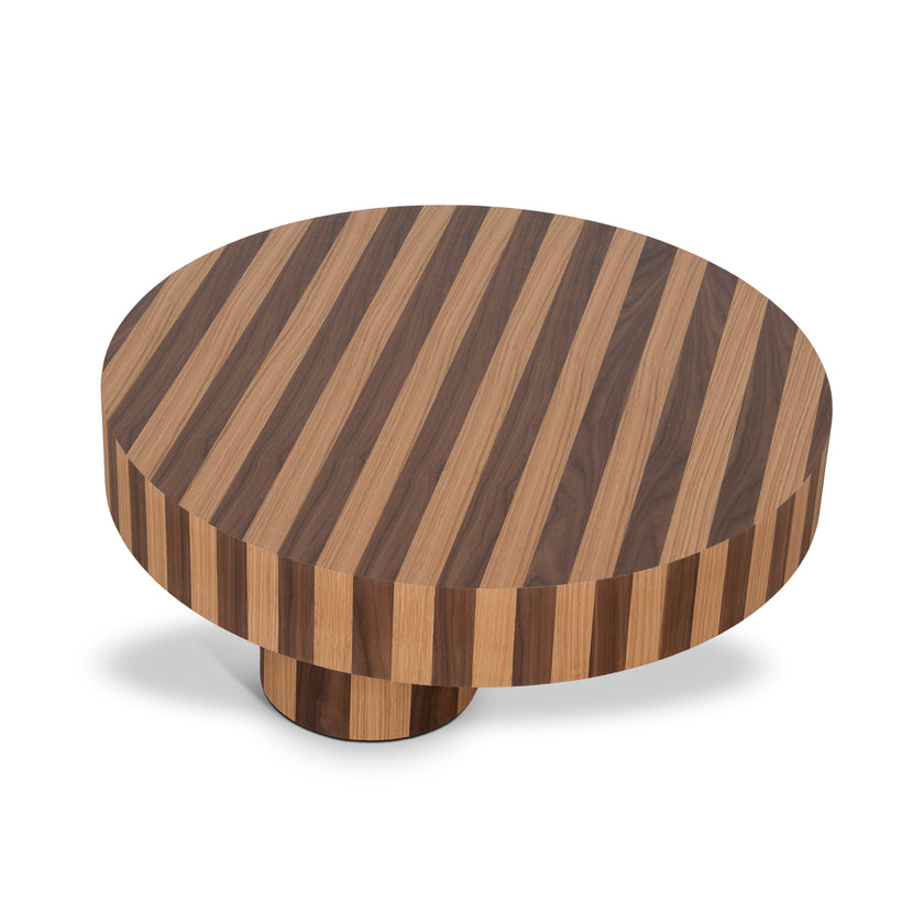 CCF12116-CN 1m Round Coffee Table - Two Tone Natural