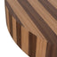 CCF12116-CN 1m Round Coffee Table - Two Tone Natural