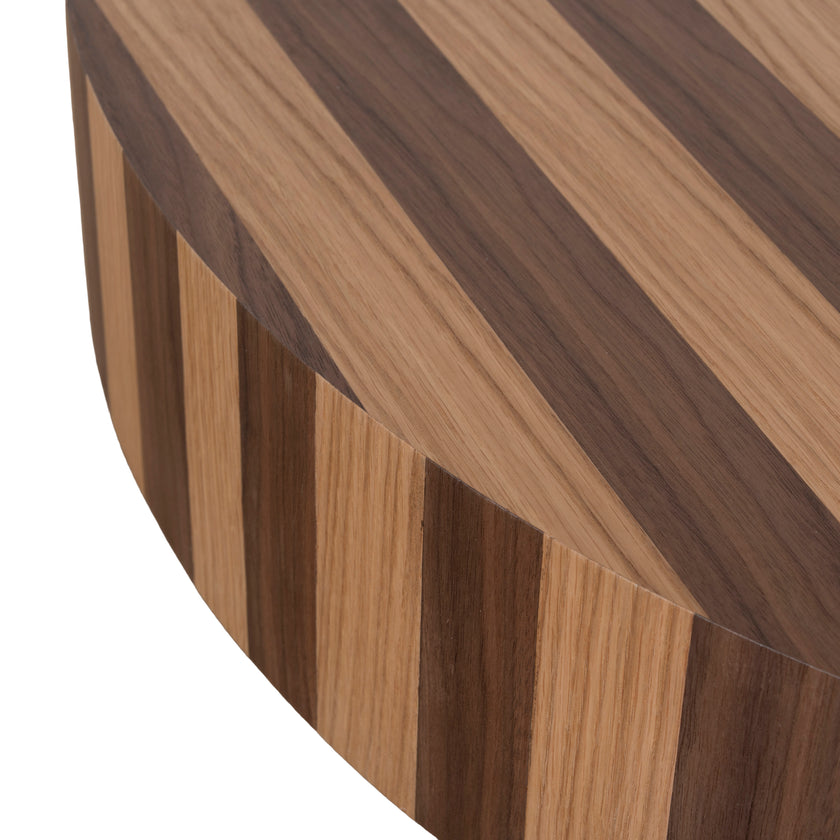 CCF12116-CN 1m Round Coffee Table - Two Tone Natural