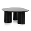 CCF12126-CI 1.09m Freeform Coffee Table - Full Black