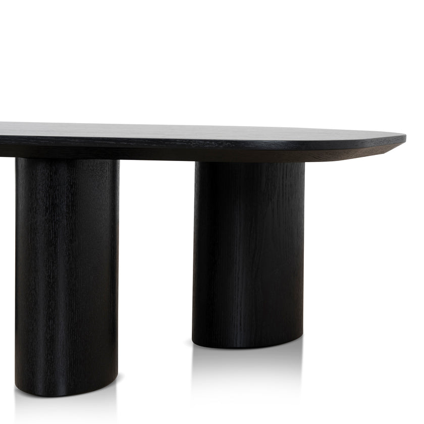 CCF12126-CI 1.09m Freeform Coffee Table - Full Black