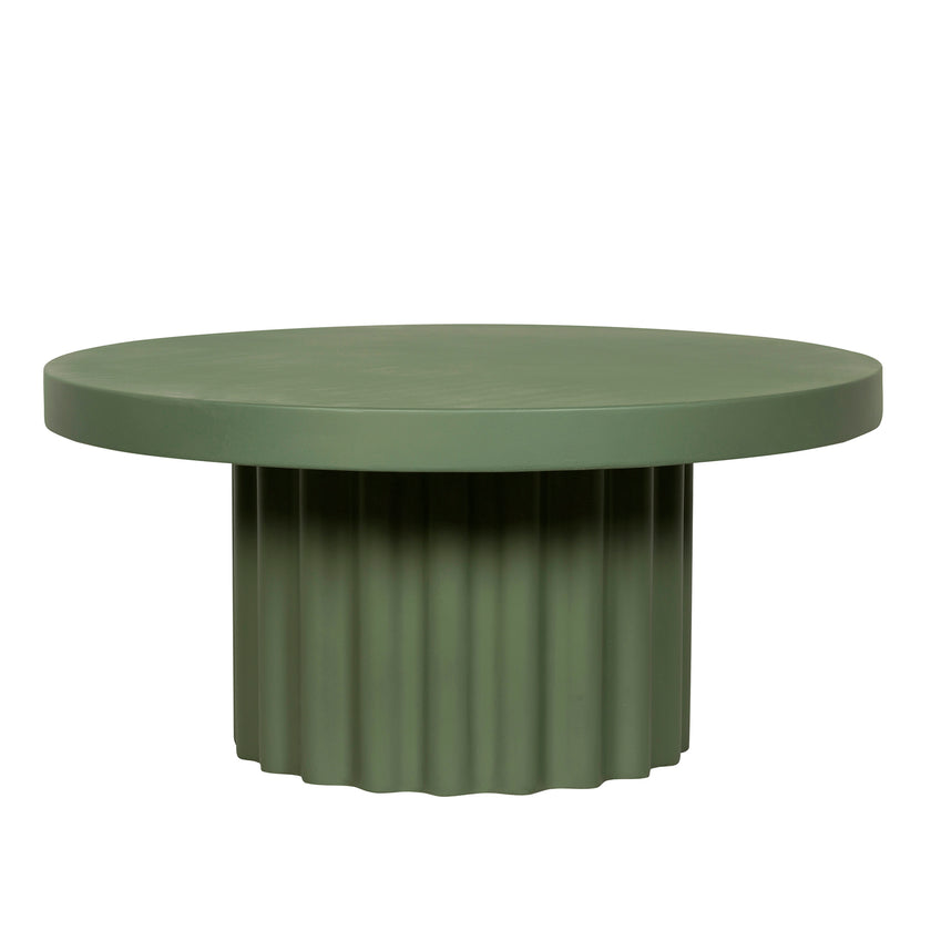 CCF12296-CO 90cm Concrete Coffee Table - Green