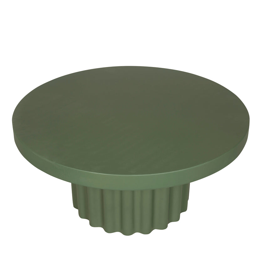 CCF12296-CO 90cm Concrete Coffee Table - Green