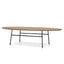 CCF12394-SD 117.5cm Coffee Table - Natural Ash Veneer - Black Legs