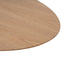 CCF12394-SD 117.5cm Coffee Table - Natural Ash Veneer - Black Legs