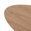 CCF12394-SD 117.5cm Coffee Table - Natural Ash Veneer - Black Legs