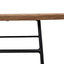 CCF12394-SD 117.5cm Coffee Table - Natural Ash Veneer - Black Legs
