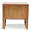 Ex Display - CCF490 2 Drawer Wooden Bedside Table - Natural Oak