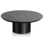 Ex Display - CCF6419-CN 90cm Wooden Round Coffee Table - Black