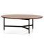 Ex Display - CCF6422-CN 100cm Wooden Round Coffee Table - Walnut