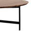 Ex Display - CCF6422-CN 100cm Wooden Round Coffee Table - Walnut