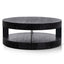 Ex Display - CCF6482-NI 100cm Round Coffee Table - Full Black