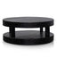 Ex Display - CCF6482-NI 100cm Round Coffee Table - Full Black