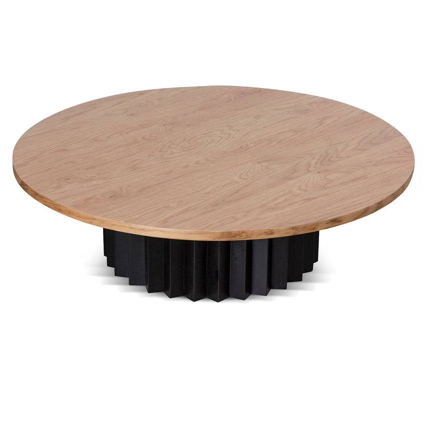 Ex Display - CCF6875-AW Round Messmate Coffee Table - Black Base