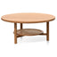 CCF6947-OW Solid Oak Round Coffee Table - Natural