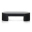 CCF8489-CN 1.3m Oval Coffee Table - Full Black Oak