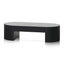 CCF8489-CN 1.3m Oval Coffee Table - Full Black Oak