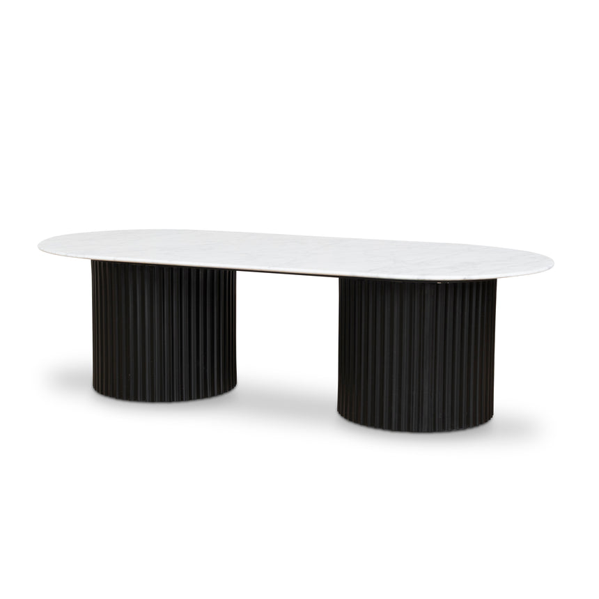 CCF8582-DW 1.3m Marble Coffee Table - Black