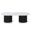 Ex Display CCF8582-DW 1.3m Marble Coffee Table - Black