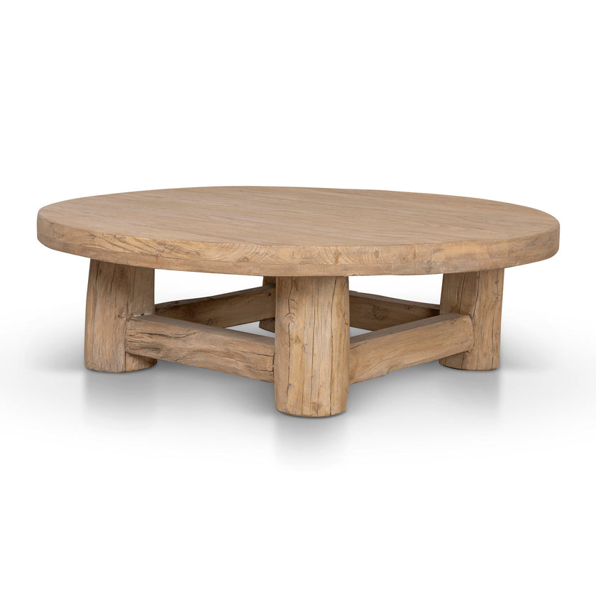 CCF8657-NA 100cm Elm Round Coffee Table - Natural