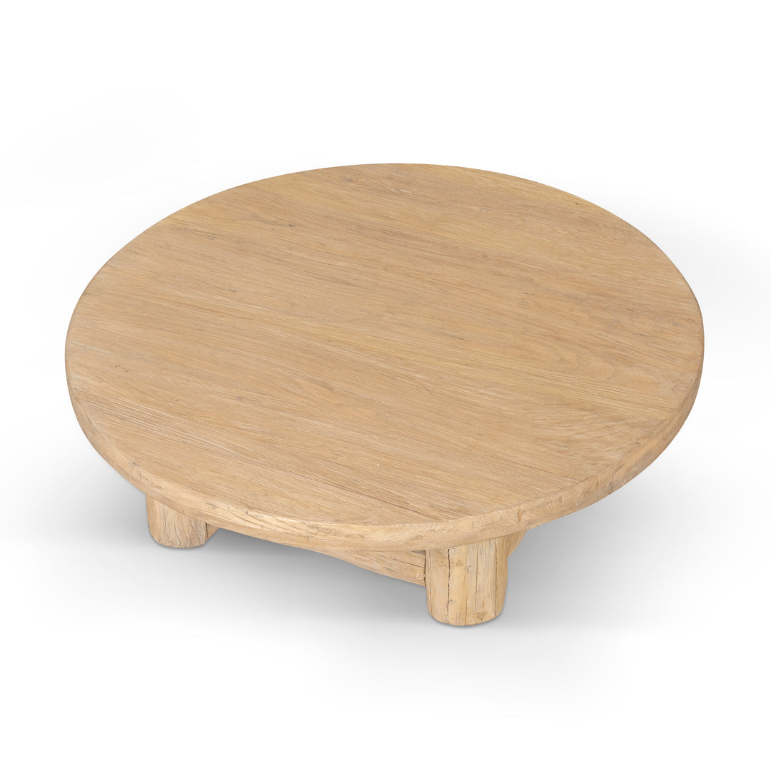 CCF8657-NA 100cm Elm Round Coffee Table - N... | Calibre Furniture