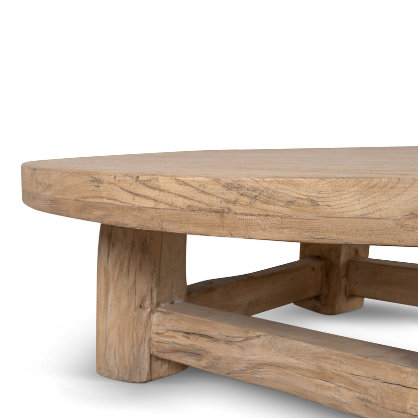 CCF8657-NA 100cm Elm Round Coffee Table - Natural