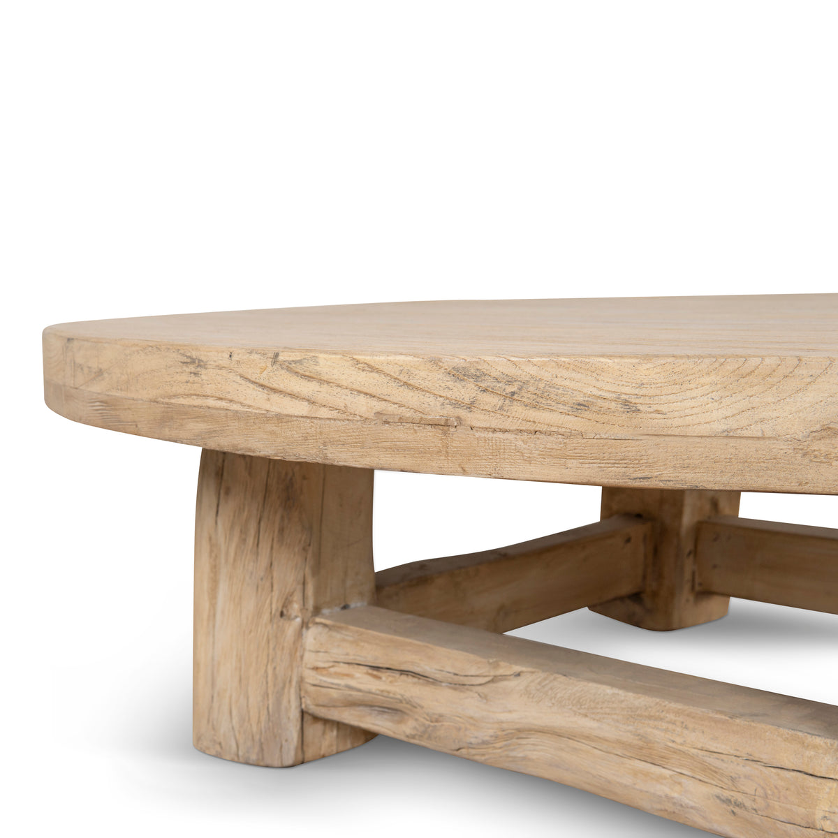 CCF8657-NA 100cm Elm Round Coffee Table - N... | Calibre Furniture