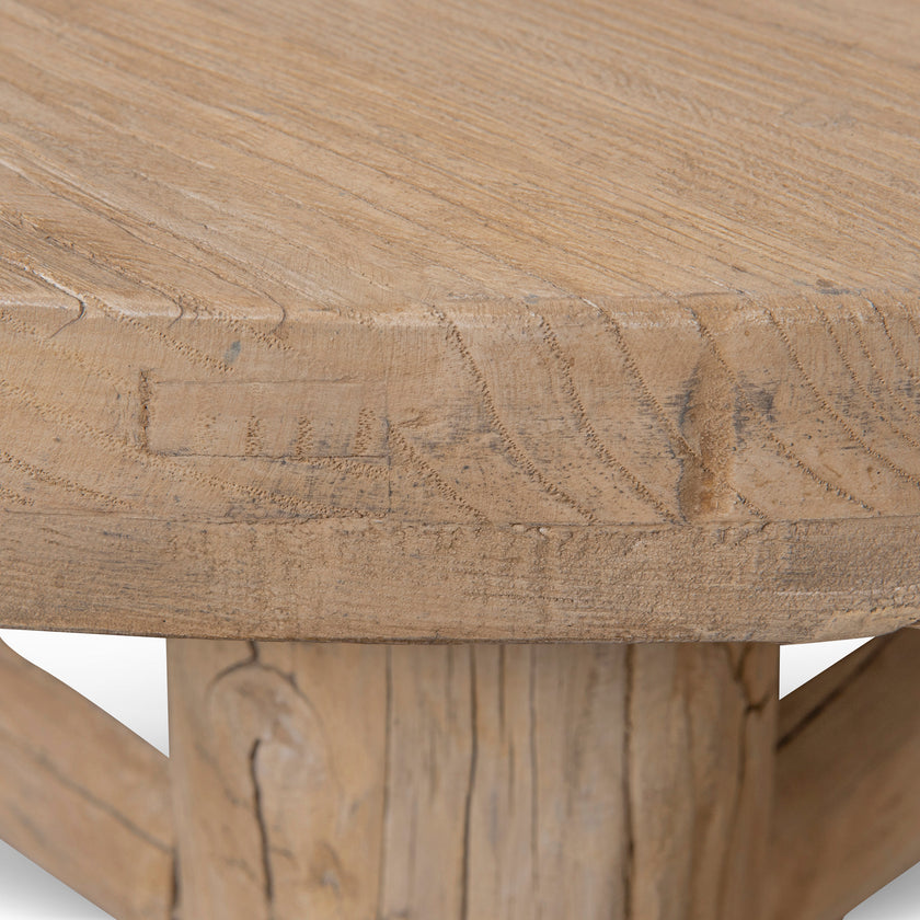 CCF8657-NA 100cm Elm Round Coffee Table - Natural