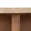 CCF8666-NI Travertine Marble 100cm Round Coffee Table - Light Natural Elm