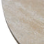 CCF8666-NI Travertine Marble 100cm Round Coffee Table - White Wash