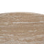 CCF8666-NI Travertine Marble 100cm Round Coffee Table - White Wash