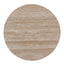 CCF8666-NI Travertine Marble 100cm Round Coffee Table - White Wash
