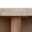 CCF8666-NI Travertine Marble 100cm Round Coffee Table - Light Natural Elm
