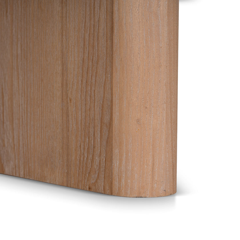 CCF8666-NI Travertine Marble 100cm Round Coffee Table - Light Natural Elm