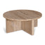 CCF8727-RB 90cm Travertine Top Round Coffee Table