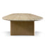 CCF8739-KK 1.5m Travertine Top Coffee Table - Creme Ash