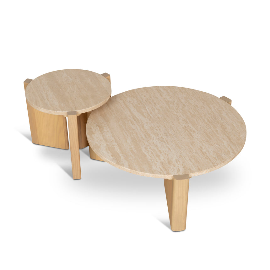 CST8976-CN 50cm Round Side Table - Full White