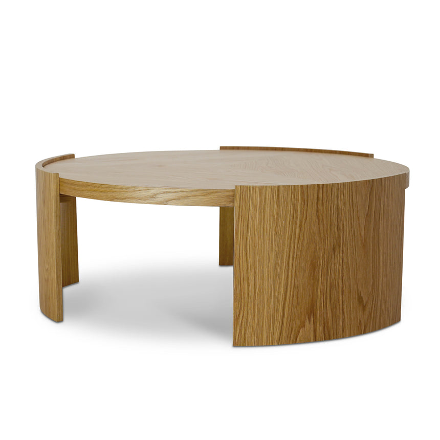 CCF8786-CN 100cm Wooden Round Coffee Table - Natural