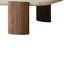 CCF8791-NY 100cm Travertine Coffee Table - Walnut