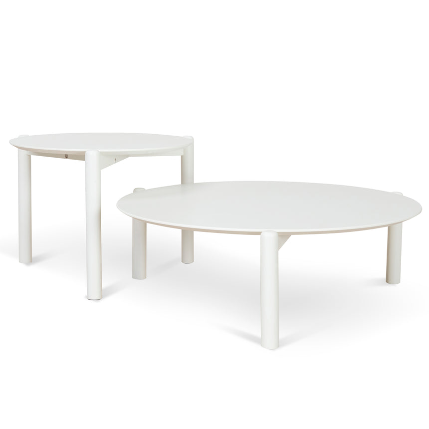CST8976-CN 50cm Round Side Table - Full White