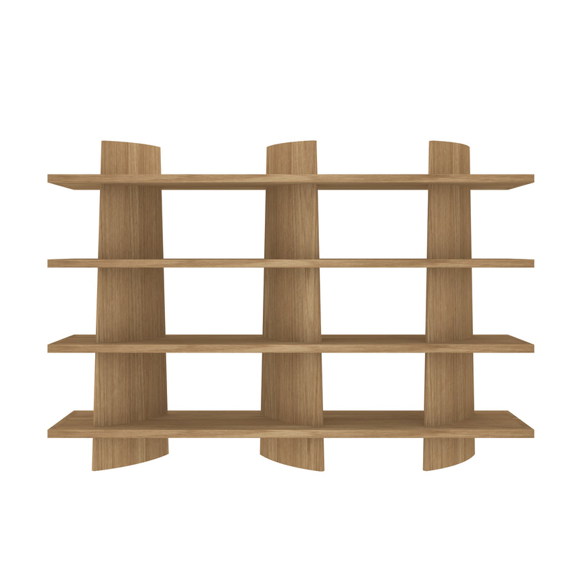 CDT12797-CN 2.4m Bookshelf - Natural Oak