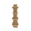 CDT12797-CN 2.4m Bookshelf - Natural Oak