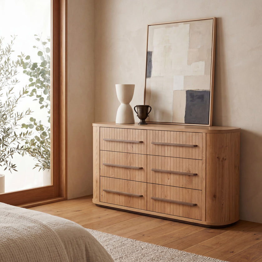 CDT12112-VN Chest of 6 Drawers - Knotty Oak