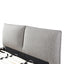 CBD8393-YO Fabric King Bed Frame - Olive Brown Boucle